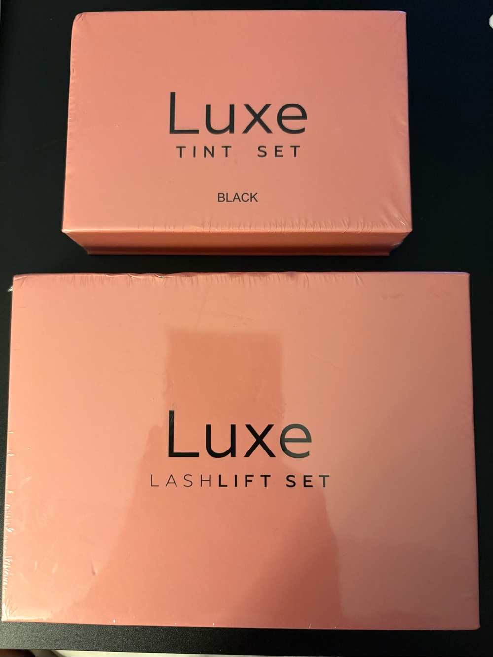 NEW sealed Luxe Lash lift Set and Luxe Tint Set black